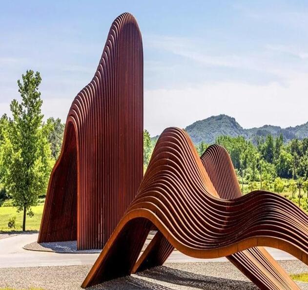 黄山锈钢板造型